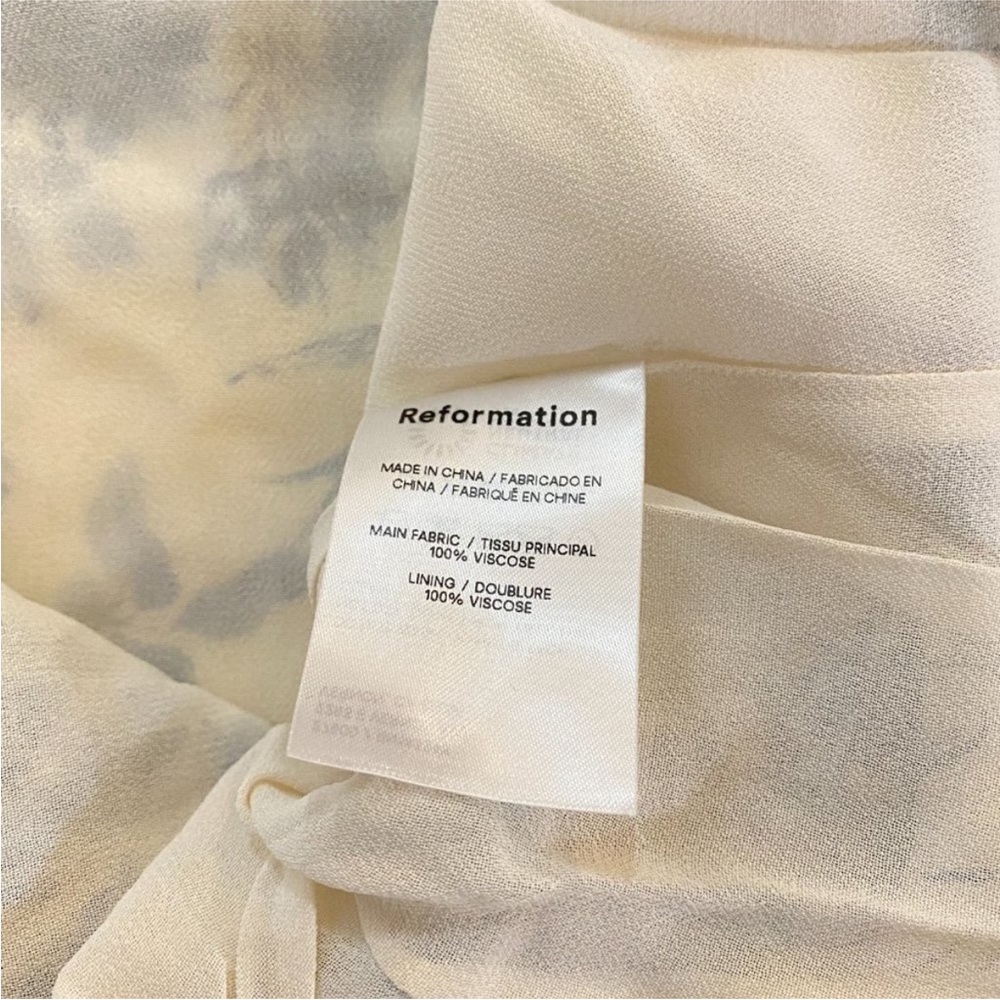 Reformation Nikita Dress Blue and White Floral - Picture 9 of 10